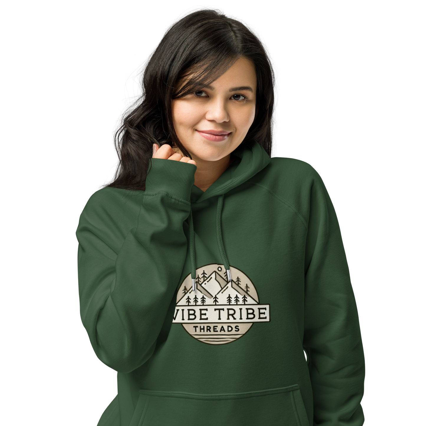 Unisex eco raglan hoodie